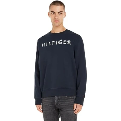 Abbildung von Tommy Hilfiger INK Crewneck Sweatshirt, Herren, Größe: Medium, Desert sky