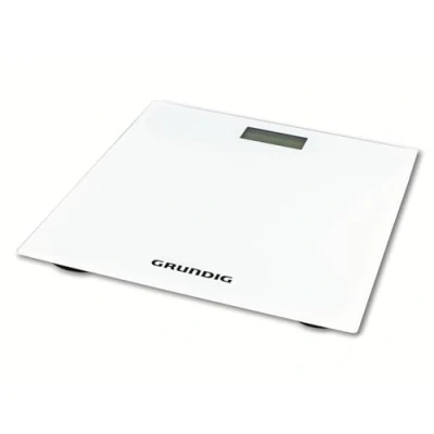 Abbildung von Grundig digitale Personenwaage 180 kg hochpräzise Waage mit 50 gramm Teilung I Perfekt großes Display Raumtemperaturanzeige Personen, digital, Wage Mensch (Weiß)