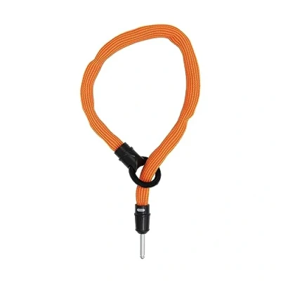 Abbildung von ABUS Rahmenschloss Einsteckkette IvyTex Adaptor Chain 6KS Fahrradschloss mit schmutz und feuchtigkeitsabweisender Hülle 6 mm Starke Kette Orange