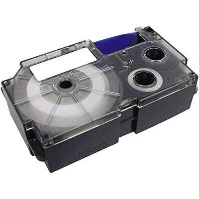Abbildung von Casio EZ Label Printer XR 18WE1 Schriftband selbsthaftend 18 mm x 8,0 m schwarz auf weiß