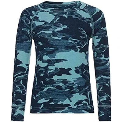 Abbildung von Odlo Kids Funktionsunterwäsche Langarm Shirt Trend mit Print ACTIVE WARM ECO, reef waters, 116