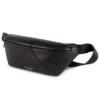Abbildung von Berliner Bags Premium Bauchtasche Feline aus Leder, Fanny Pack für Damen und Herren Schwarz