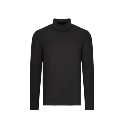 Abbildung von Trigema Herren 637509 Langarmshirt, Schwarz (schwarz 008), Medium (Herstellergröße: M)