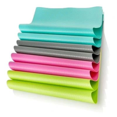 Abbildung von com four® 8x Kühlschrankmatte antibakterielle Rutschmatten entziehen Feuchtigkeit und Gerüche zuschneidbare Einlegmatte (grün. blau. grau. pink)