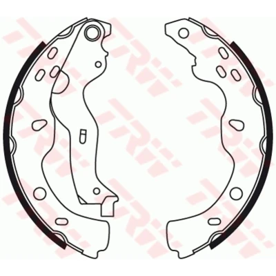 Abbildung von TRW GS8743 Bremsbacken 220 35 BOSCH FIAT: Sedici, SUZUKI: SX4 I Hatchback