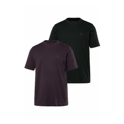 Abbildung von JP1880 Doppelpack Tshirt basic, Herren, Größe: 8XL, Dark violet