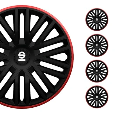 Abbildung von SPARCO Bergamo SPC1485BKRD Radblenden 14Zoll schwarz/rot