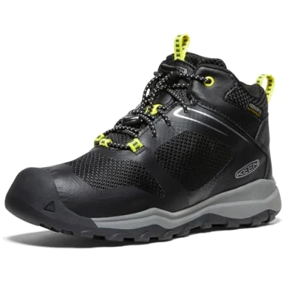 Abbildung von Keen Wanduro MID WP Children Unisex Hikingschuh für Kinder, Größe: 24, Black Kunststoff/textil