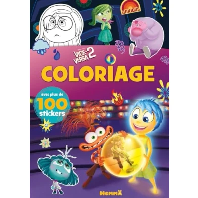 Abbildung von Disney Pixar Vice versa 2 Coloriage avec plus de 100 stickers