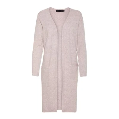 Abbildung von Vero Moda Vmdoffy LS LONG OPEN GA NOOS Strickjacke, Damen, Größe: Medium, Woodrose