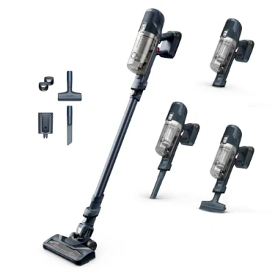 Abbildung von Rowenta X Pert 6.60 RH6831EO, Akku Stabstaubsauger, Refer to The Product Construction Sheet, Graublau, 4 Accessoires, 100 W, 0.55 liters