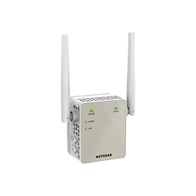 Abbildung von NETGEAR WLAN Repeater EX6120 Verstärker, AC1200 Dual Band WiFi, Abdeckung 2 bis 3 Räume &amp; 20 Geräte, Geschwindigkeit zu 1200 MBit/s, kompaktes Design