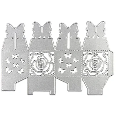 Abbildung von Ideen mit Herz Stanzschablone, Faltbox 2, 16,3cm x 11cm, passend für gängige Stanzmaschinen zum Gestalten von Geschenkboxen, Box Valentinstag, Muttertag, Geburtstag, Weihnachten, Mitbringsel