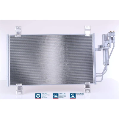 Abbildung von NISSENS 940725 Klimakondensator mit Trockner Aluminium 602 R 134a