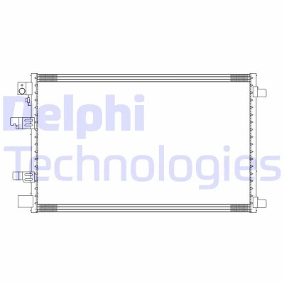 Abbildung von DELPHI CF20310 Klimakondensator mit Trockner 16 604 NISSAN: Qashqai / Qashqai+2 I