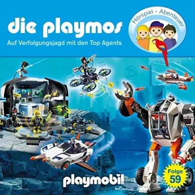 Abbildung von Die Playmos Folge 59: Auf Verfolgungsjagd mit den Top Agents (Das Original Playmobil Hörspiel)
