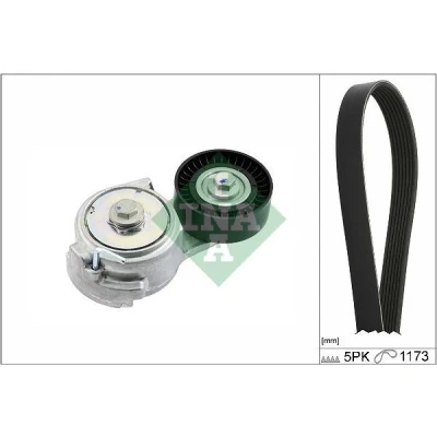 Abbildung von INA 529 0478 10 Keilrippenriemensatz Generatorfreilauf prüfen und ggf. erneuern ABARTH: 500C / 595C 695C Convertible, 500 595 695 Hatchback