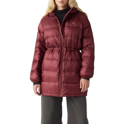 Abbildung von Levi&#039;s Polly MIDI Puffer Caviar Wintermantel, Damen, Größe: Large,