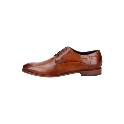 Abbildung von bugatti Herren Businessschuhe, Männer Business Schnürer, Wechselfußbett,Schnuerer,straßenschuhe,Strassenschuhe,Low tie,Cognac (6300),45 EU / 10 UK