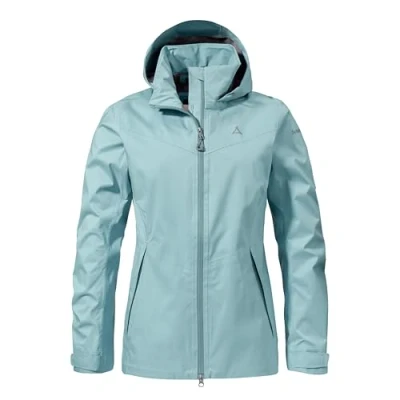 Abbildung von Schöffel Aiplspitz Regenjacke / wasserabweisende Jacke, Damen, Größe: 36, Blau