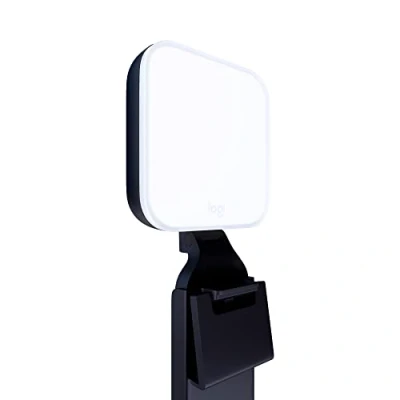Abbildung von Logitech for Creators Litra Glow Premium LED Streaming Licht mit TrueSoft für Videokonferenzen, Zoom Meetings, Verstellbare Halterung und Desktop App Steuerung PC / Mac Graphit