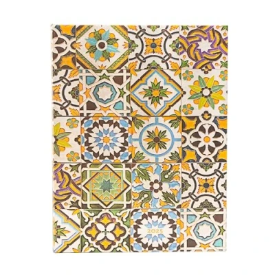 Abbildung von Paperblanks 12 Monatskalender 2025, Porto, Ultra, Tagesüberblick, Elastikband Verschluss