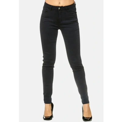 Abbildung von Elara Damen Stretch Hose Skinny Jeans Elastisch Chunkyrayan G09 Black 56 (8XL)