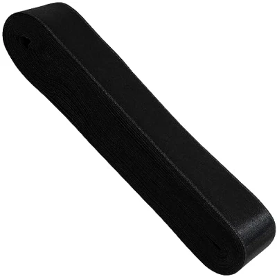 Abbildung von AERZETIX C68186 Satinband 10 meter x 30 mm farbe schwarz aus polyester