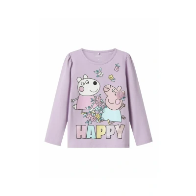 Abbildung von Name it Langarmshirt für Kinder, Größe: 92, Orchid bloom