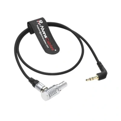 Abbildung von Alvin&#039;s Cables Time Code Kabel für Tentacle Sync Timecode Generator 3.5mm TRS zu 5 Pin Stecker Rechtwinklig 50CM