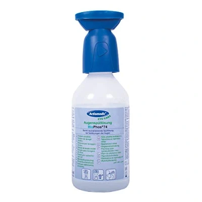 Abbildung von ACTIOMEDIC Augenspülung mit phosphatgepufferter Spüllösung BioPhos®74 4,9% I Phosphatgepufferte Augenspüllösung Sterile für Chemikalien 250 ml