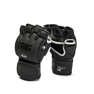 Abbildung von LEONE 1947, Black Edition MMA Handschuhe, Unisex Erwachsene, Schwarz, L, GP105