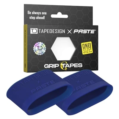 Abbildung von TAPEDESIGN Schienbeinschonerhalter Grip Tapes aus Silikon, Fußball Männer, Frauen, Navy Halterung für Fussball Stutzen, Stutzentape