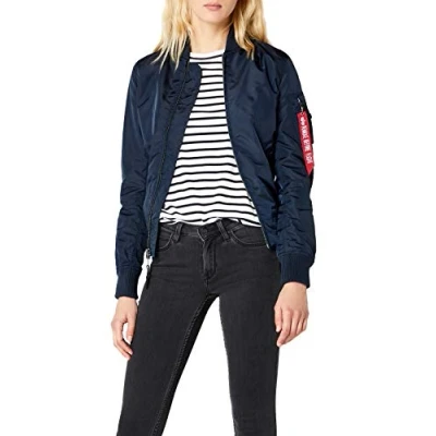 Abbildung von Alpha Industries MA1 TT WMN Bomberjacke, Damen, Größe: Medium, Dark blue