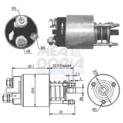 Abbildung von Magnetschalter, Starter MEAT &amp; DORIA 46005
