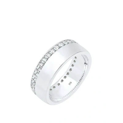 Abbildung von Elli Crystal Basic Ring, Damen, Größe: 54, Silber