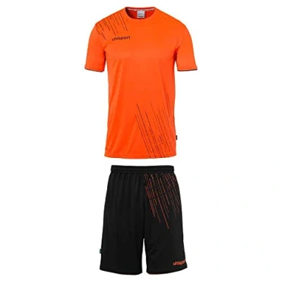 Abbildung von Uhlsport Jungen Score 26 Fußball Trikot Set Bestehend Aus Trainings Shirt Und Hose, Marine/Fluo Gelb, 116 EU