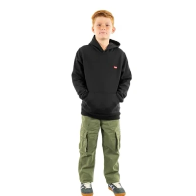 Abbildung von Levi&#039;s Baby Jungen Sudadera Con Capucha Lvb Mini Batwing Kapuzenpullover, Schwarz, 176