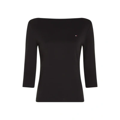 Abbildung von Tommy Hilfiger NEW CODY SLIM BOAT 3/4 Langarmshirt, Damen, Größe: XXS, Black