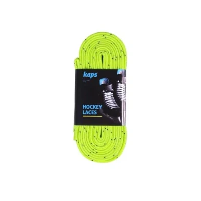 Abbildung von Kaps Profi Schnürsenkel für Eishockey Schlittschuhe Auch Inlineskates &amp; Rollschuhe geeignet (274 cm Zitronengelb)