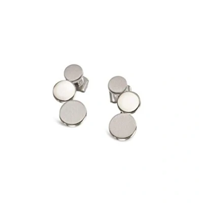 Abbildung von Boccia Ohrstecker aus poliertem Reintitan, in der Farbe: Silber, Maße: Länge: 1,7 cm, Breite: 0,8 05040 01