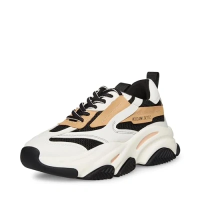 Abbildung von Steve Madden Damen Possession Sneaker, Schwarz/Braun, 36 EU