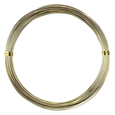 Abbildung von Ideen mit Herz Schmuckdraht Basteldraht Aluminiumdraht dünn 1 mm breit 10 m lang (gold)