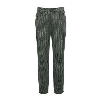 Abbildung von s.Oliver Abstrakt Gemusterte Stoffhose, Damen, Größe: 34, Schwarz
