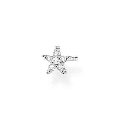 Abbildung von Thomas Sabo Damen Einzel Ohrstecker Stern silber, 925 Sterlingsilber