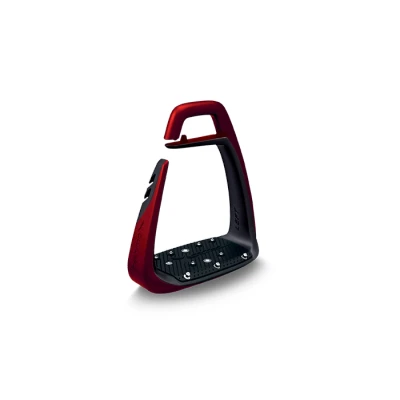 Abbildung von Freejump Steigbügel Soft Up Classic Pearl Rot/Schwarz