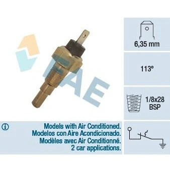 Abbildung von FAE 35670 Temperaturschalter, Kühlmittelwarnlampe