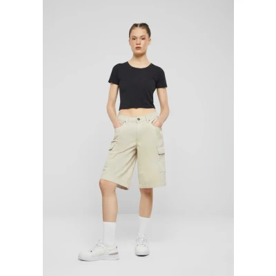 Abbildung von Urban Classics Bermuda Jeans Shorts, Damen, Größe: 36, Softseagrass