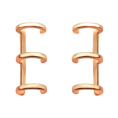 Abbildung von SOFIA MILANI Damen Ohrringe 925 Silber rosé vergoldet/golden Dreifach Ear Cuff E1148