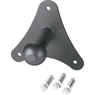 Abbildung von FISCHER Wandhalterung für Kupplungsfahrradträger, Fahrrad Auto Zubehör, 50kg belastbar, Silber